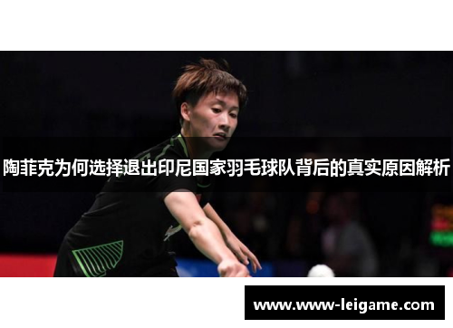 陶菲克为何选择退出印尼国家羽毛球队背后的真实原因解析